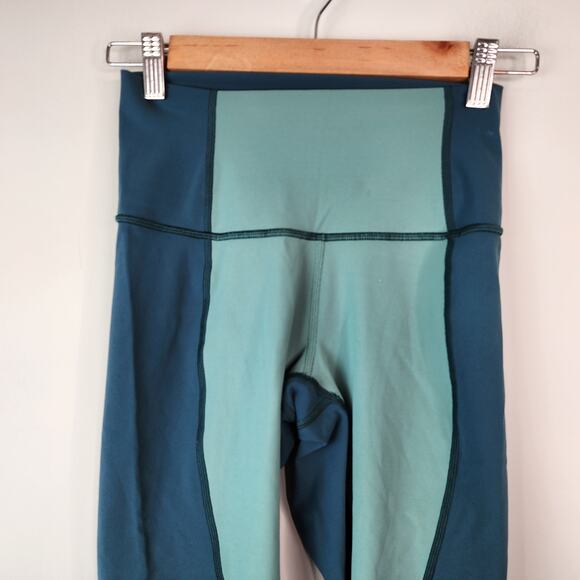 Lululemon Wunder Under Crop High-Rise Curve 17" Frosted Pine Green Jasper Size 4 - Picture 4 of 8